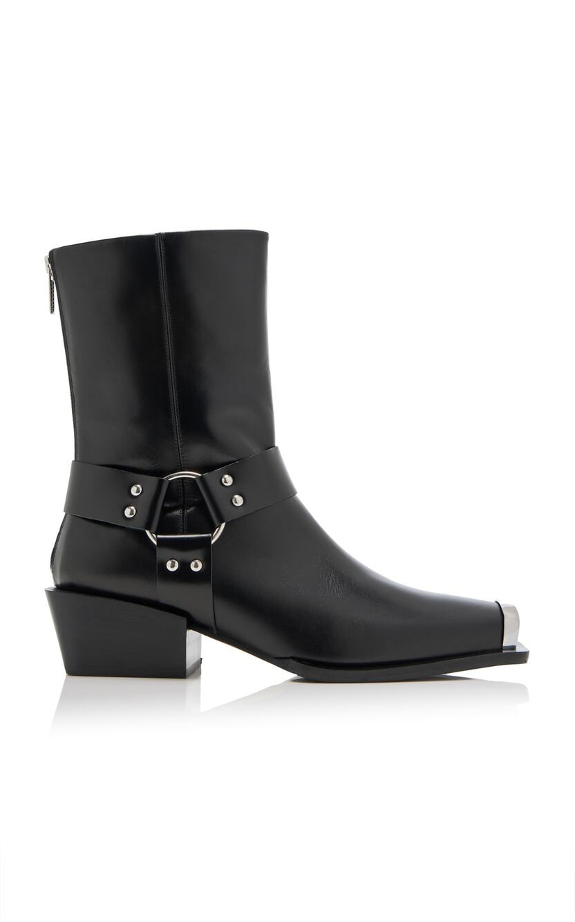 Aeyde Ring Detailed Black Wayne Boots Size IT 39 / US 8